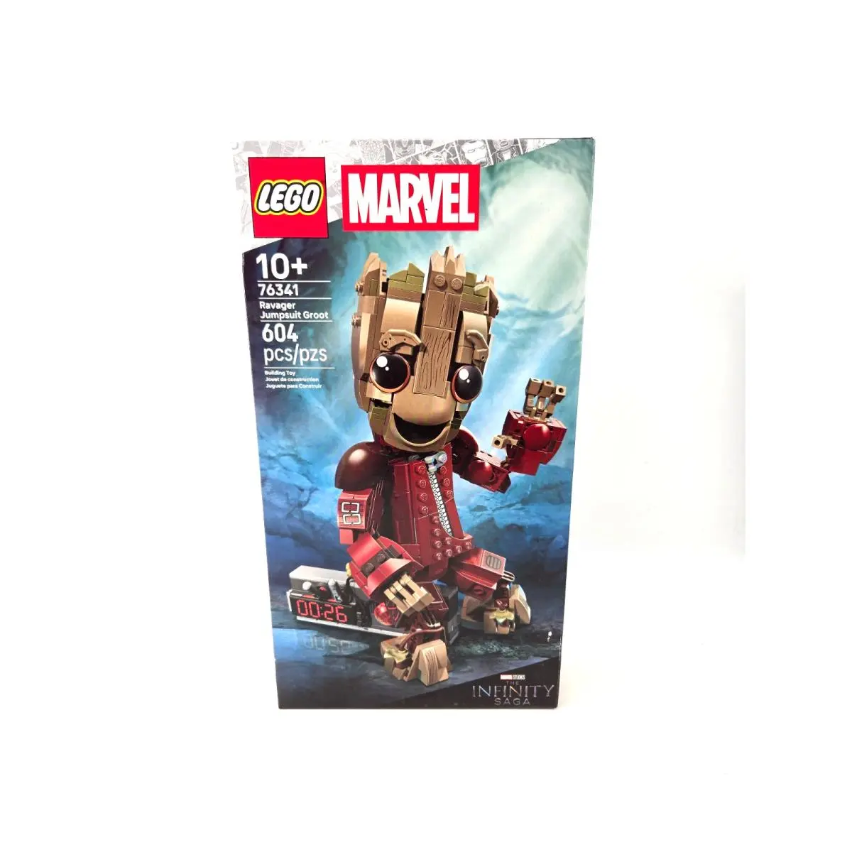 Lego Marvel The Infinity Saga 76341 Ravager Jumpsuit Groot - 604 Pieces