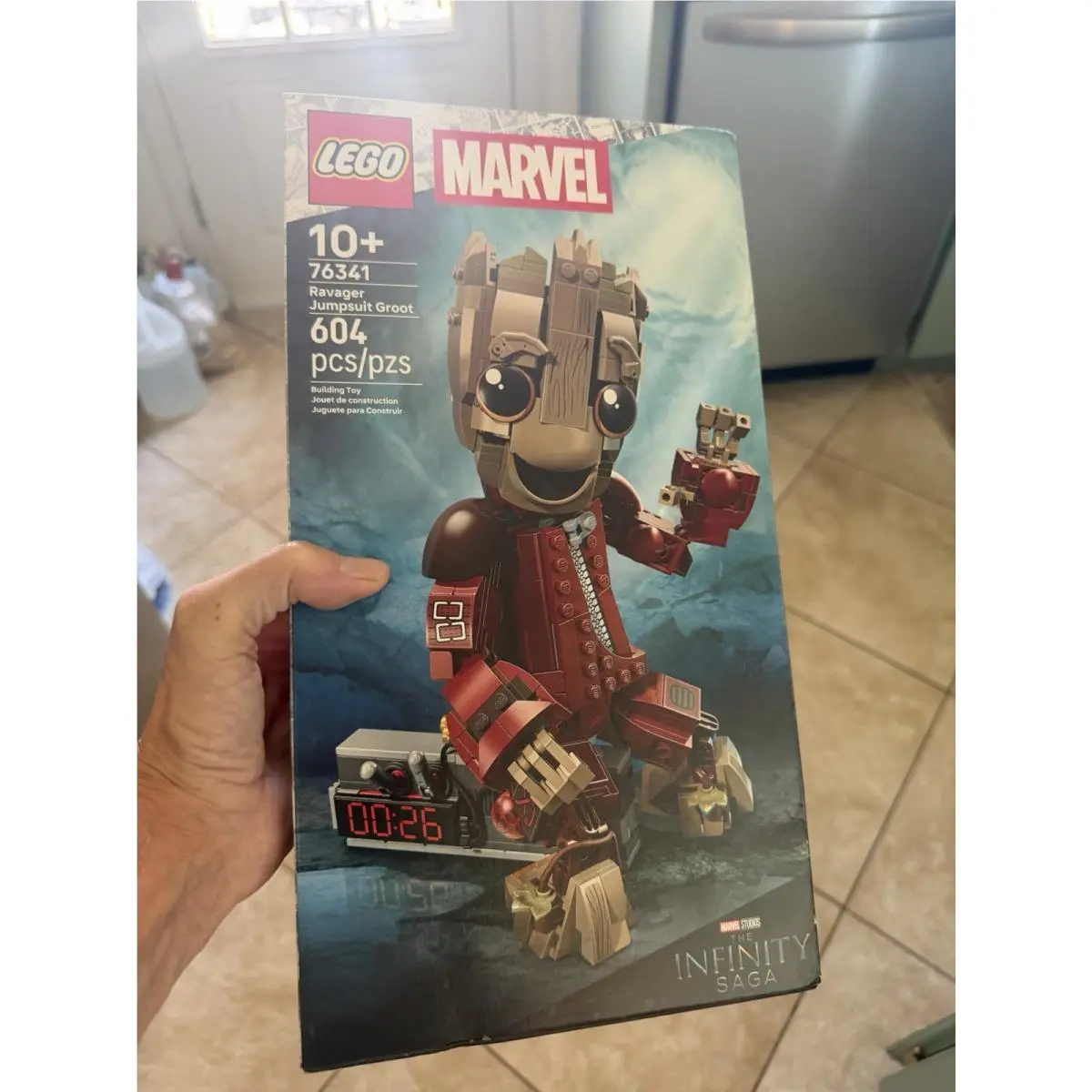 Lego 76341 Marvel The Infinity Saga: Ravager Jumpsuit Groot 604pcs Ages 10+