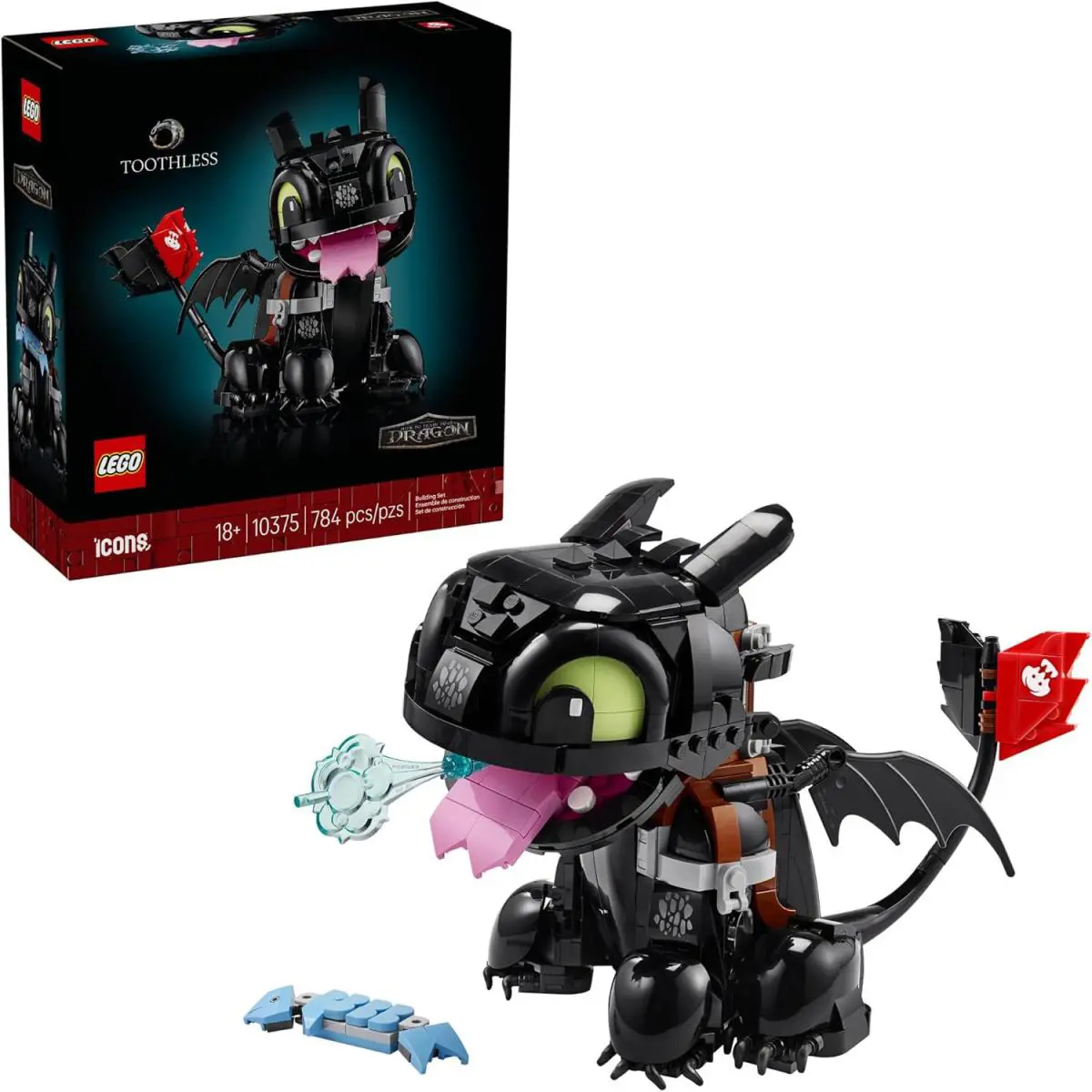 Lego Icons How to Train Your Dragon: Toothless Building Set For Adults Ages 18+