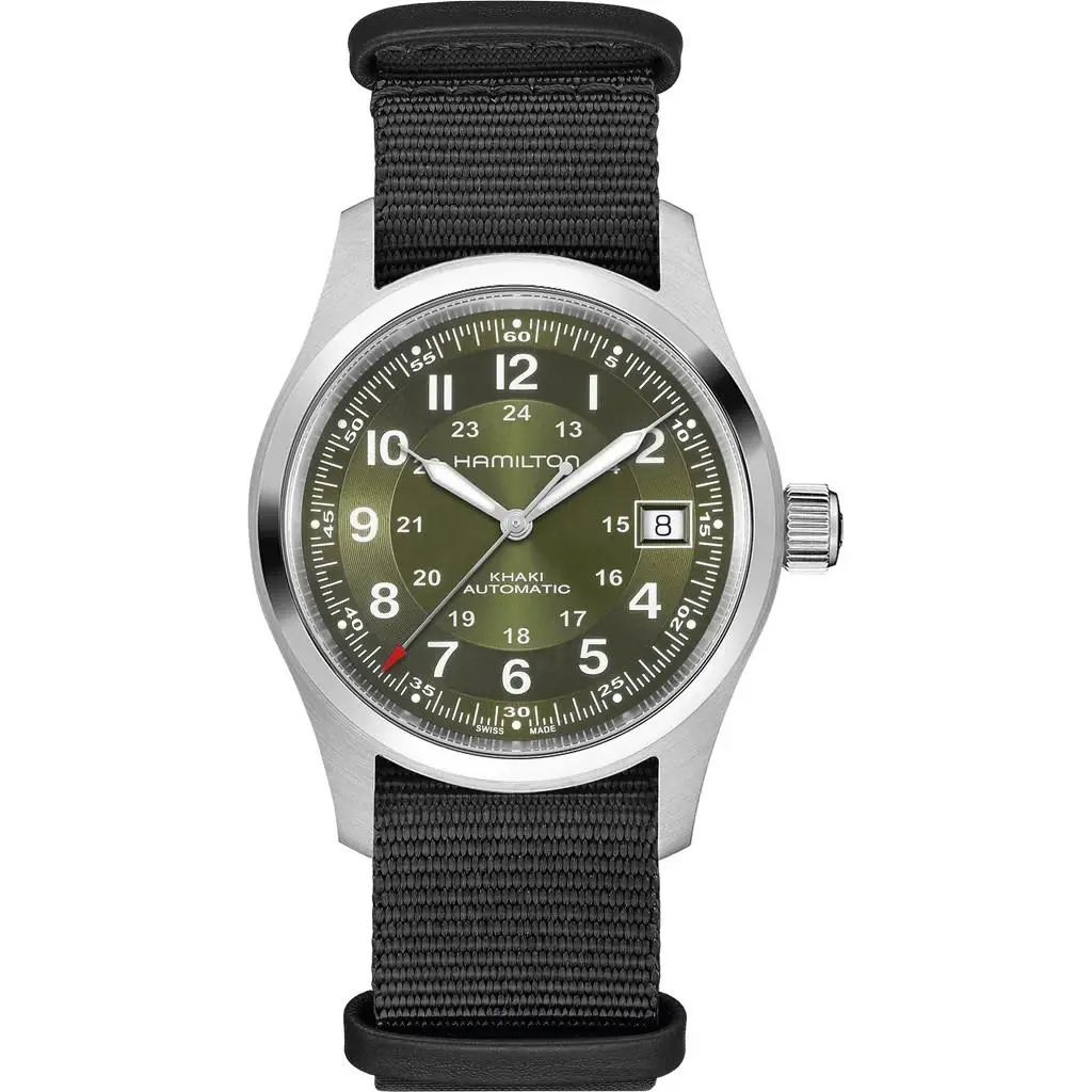 Hamilton Khaki Field 38MM Green Dial Men`s Watch H70455960