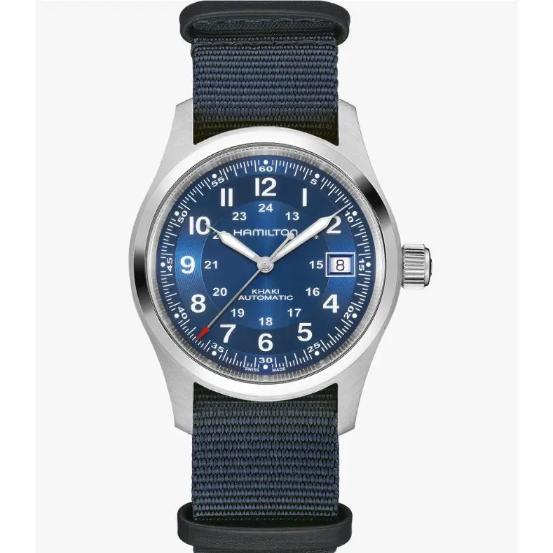 Hamilton Khaki Field Automatic Blue Dial 38mm Men`s Watch H70455940