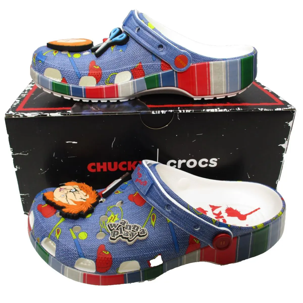 Crocs Chucky Classic Slip On Clogs Sandals Slides Mens Sz 11