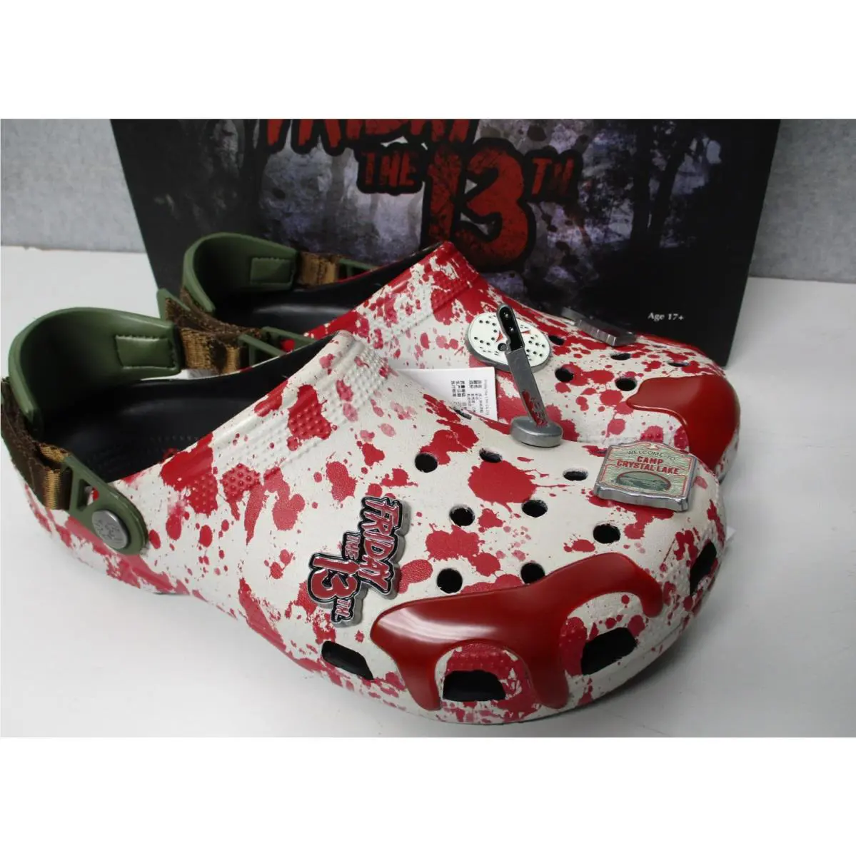 Crocs Classic Friday The 13th Jason Vorhees Clogs Mens Sz 9 Womens Sz 11