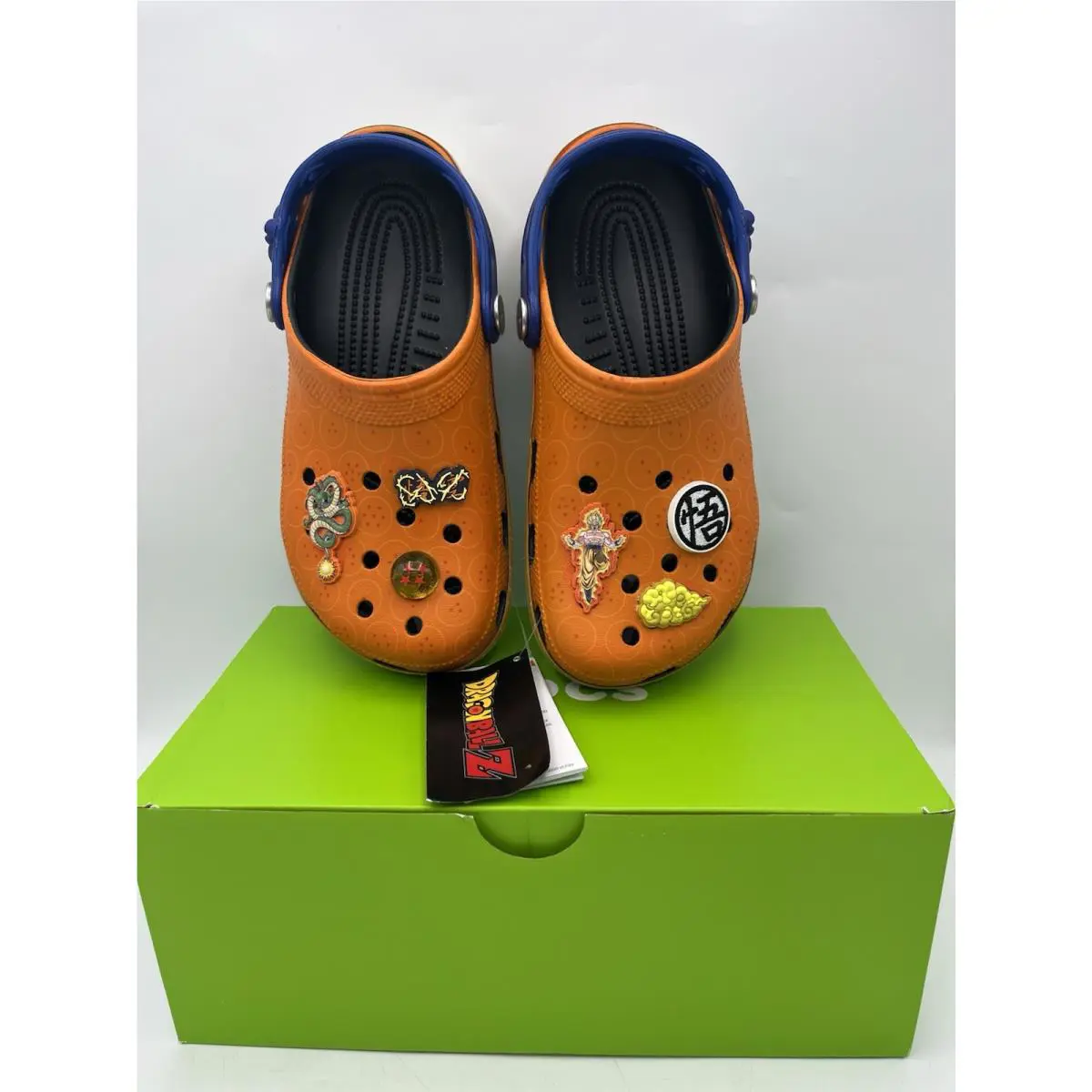 Crocs Classic Dragon Ball Z Goku Clog Orange Big Kids Size 6 J6