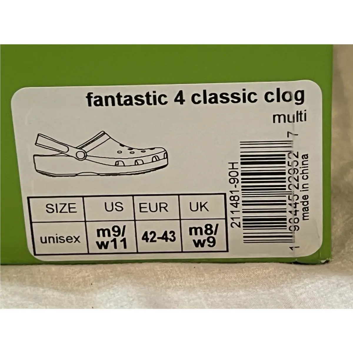 Crocs shoes - Marvel Studios Fantastic 4 First Steps - Blue (UPC: 0198445229527) 8