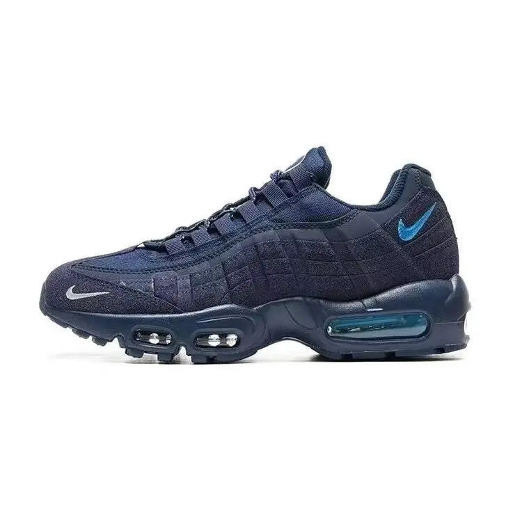 Nike Air Max 95 OG Neon Retro Sport Men`s Sneaker Shoes Midnight Navy - Blue