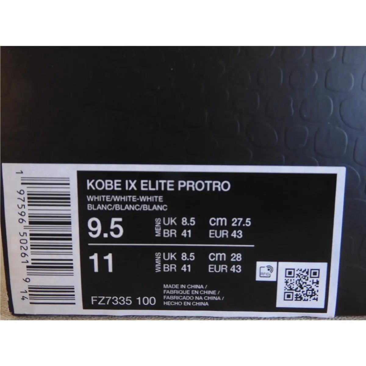 Nike shoes - Nike Kobe 9 Elite - Kobe Elite - FZ7335-100 - White 31