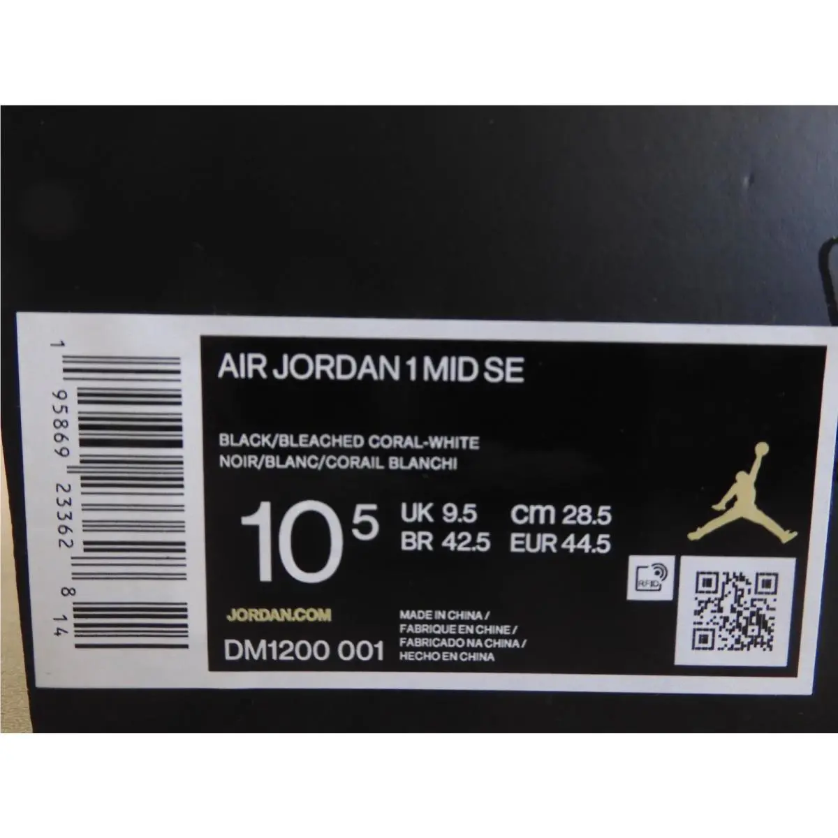 Nike shoes - Air Jordan 1 Mid - Air Mid - DM1200-001 - Black 24