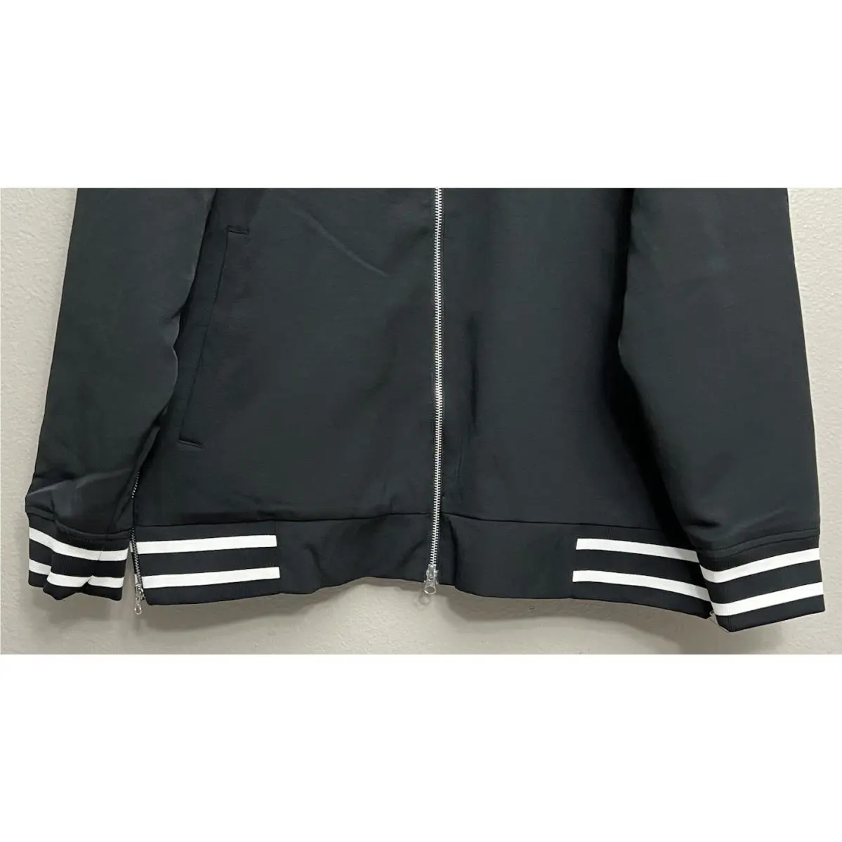 Nike clothing - Nike Coach Prime Deion Sanders Bomber Jacket - Black (UPC: 196793165467) 1