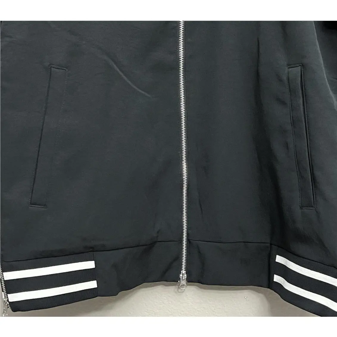 Nike clothing - Nike Coach Prime Deion Sanders Bomber Jacket - Black (UPC: 196793165467) 2