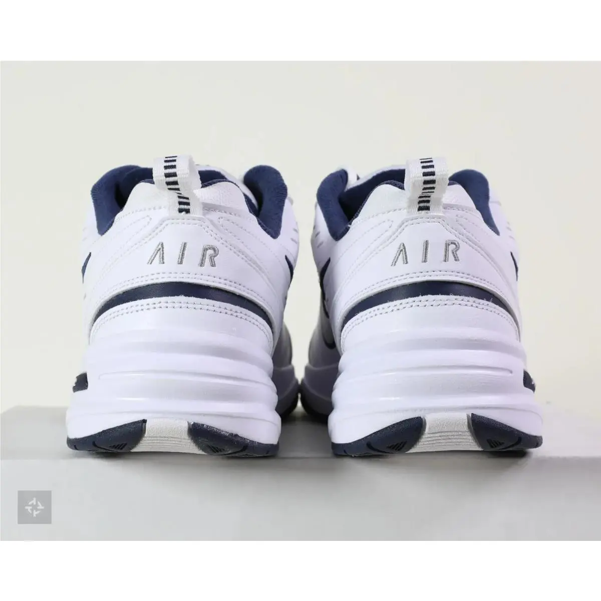 Nike shoes - Nike Air Monarch - Air Monarch - White Navy 1