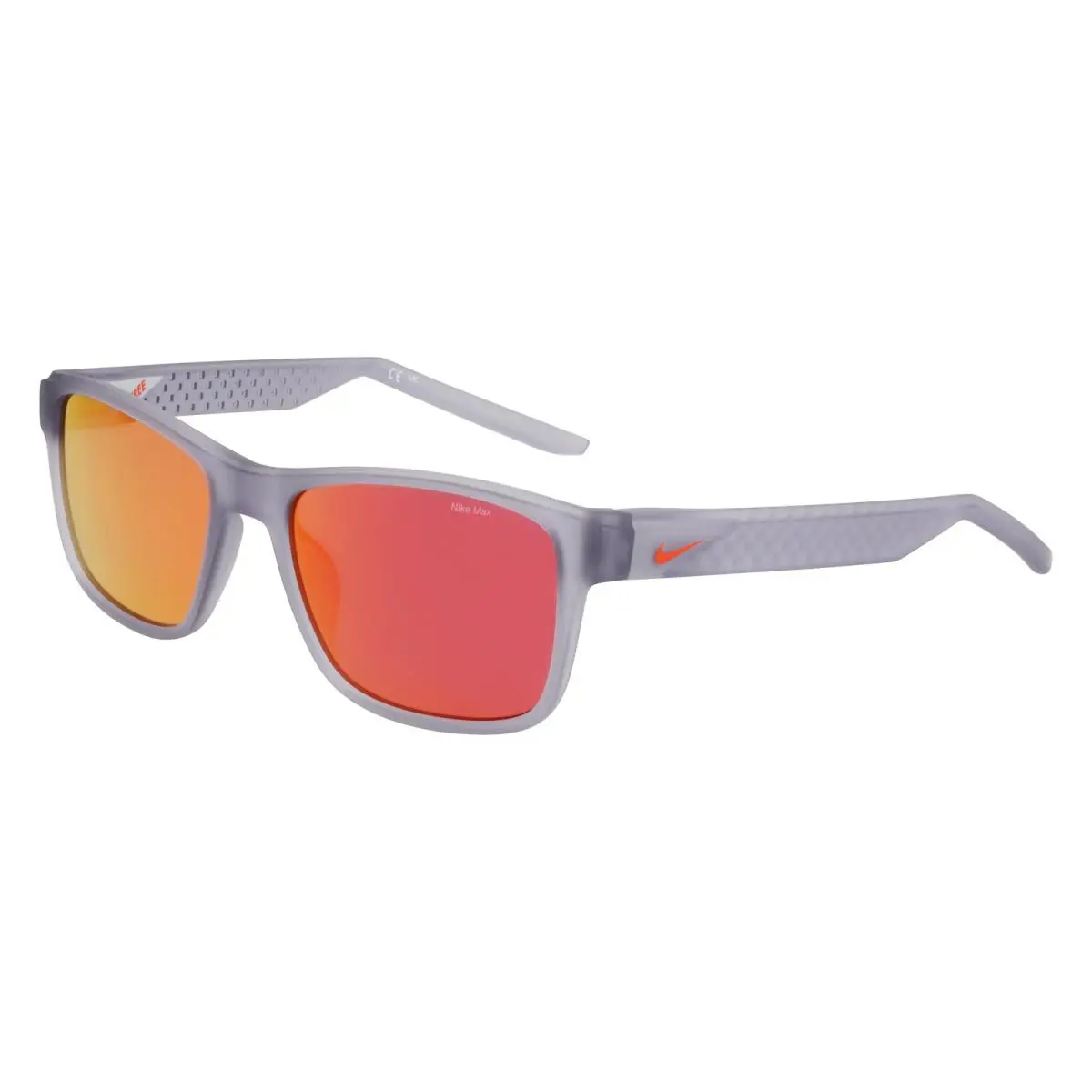 Nike Livefree Classic EV24011 Matte Wolf Grey Red Mirror 012 Sunglasses