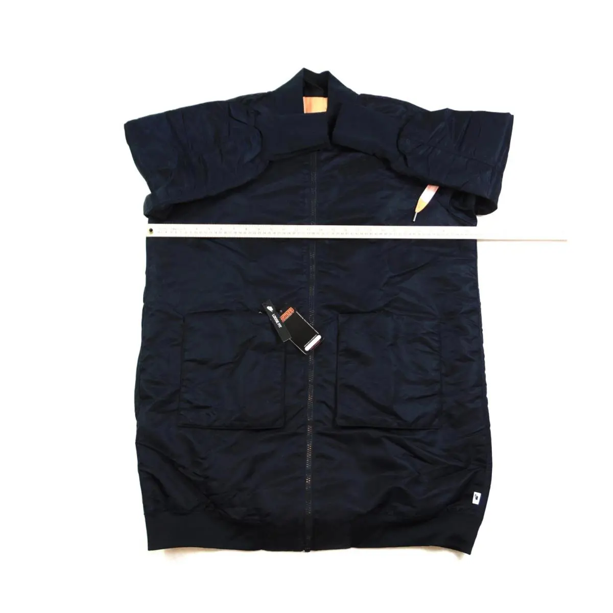 Nike clothing - Nike Sportwear Oversized Womens Parka Bomber Jacket - 932049 475 - Black (UPC: 887229866699) 0