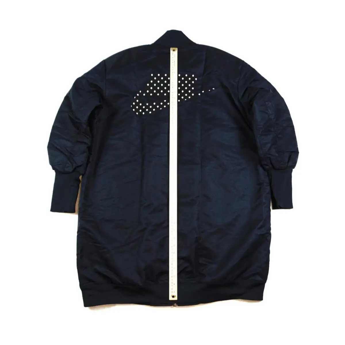 Nike clothing - Nike Sportwear Oversized Womens Parka Bomber Jacket - 932049 475 - Black (UPC: 887229866699) 3
