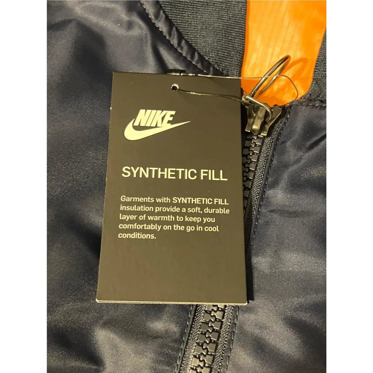 Nike clothing - Nike Sportwear Oversized Womens Parka Bomber Jacket - 932049 475 - Black (UPC: 887229866699) 6