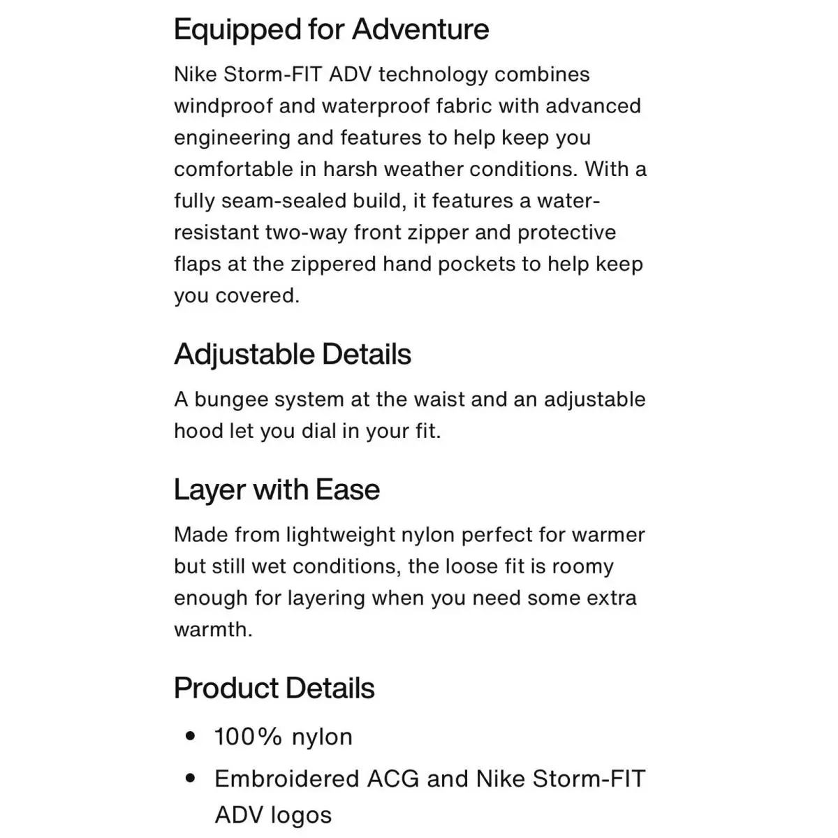 Nike clothing - Nike ACG 