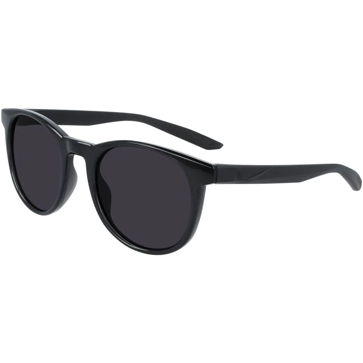 Nike Horizon Ascent Black Round Sunglasses - DJ9920 010 - Frame: Black, Lens: Dark Grey
