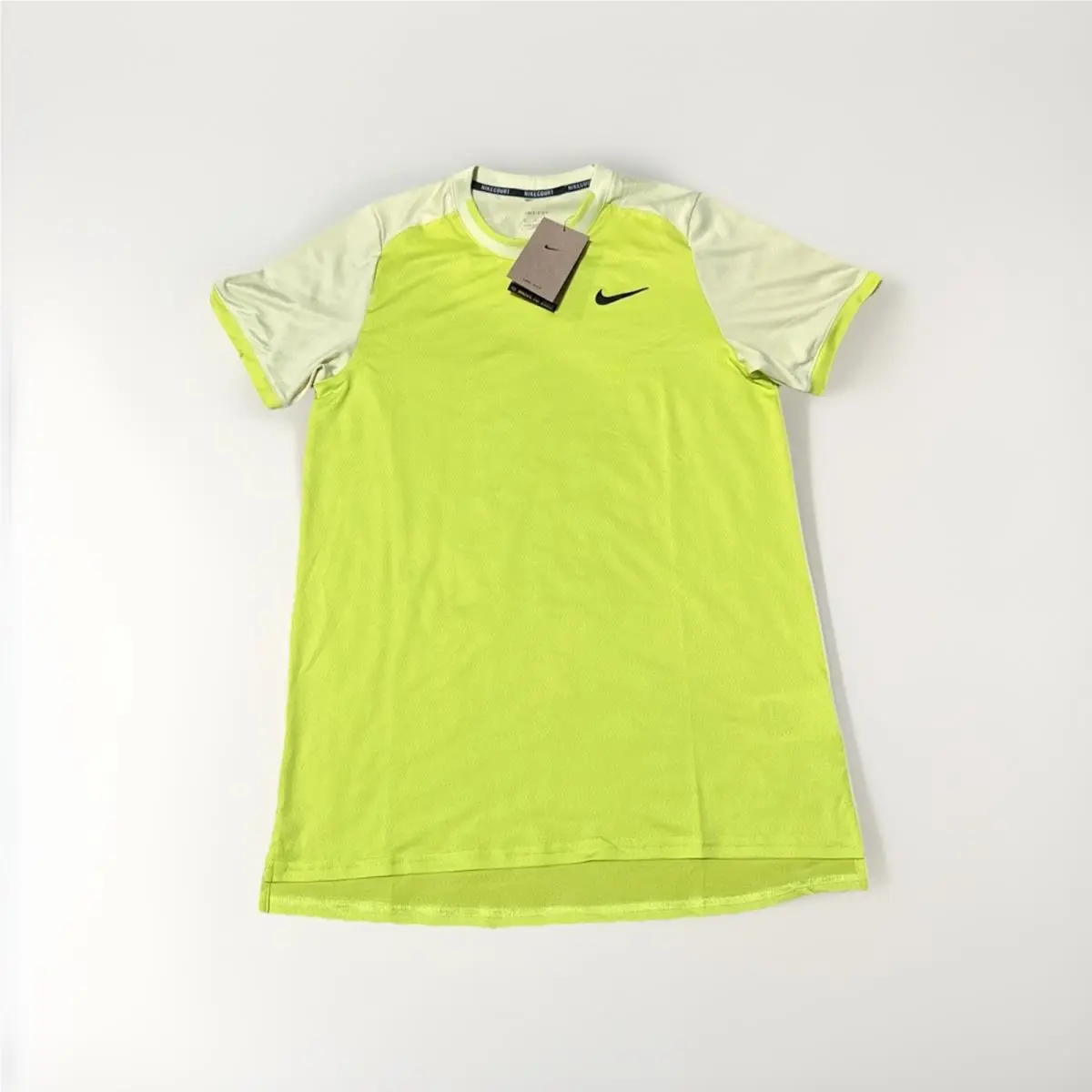 Size Small Nike Shirt Court Dri Fit Advantage Green Tennis Shirt FD3519-389