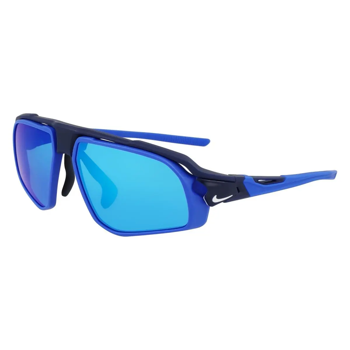 Flyfree M FV2391 Matte Navy Blue Mirror Volt 410 Sunglasses by Nike