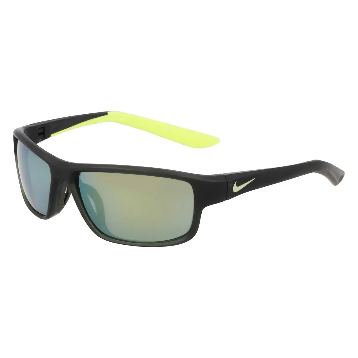 Rabid 22 JR IF1054X Matte Sequoia Yellow Mirror 355 Sunglasses by Nike