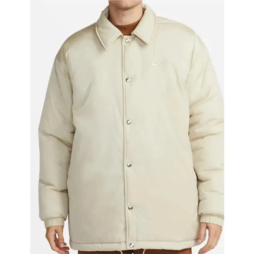 Nike clothing - Nike Therma-Fit Coaches Sideline Jacket - DQ4924 206 - Rattan Cream (UPC: 195871962943) 6