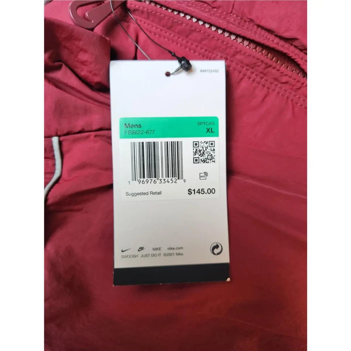 Nike clothing - Nike Dri-Fit - FB8622677 - Red (UPC: 196976333201) 4