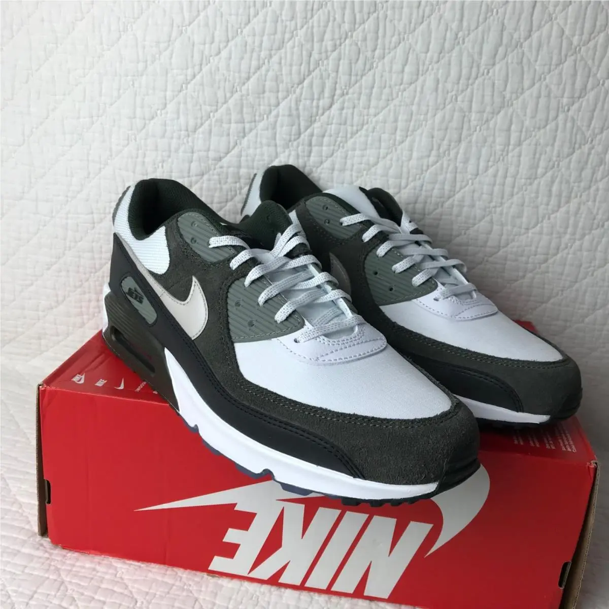 Nike shoes - Nike Air Max 90 Jets RIV - II7592-100 - White/Sport Green Black 8