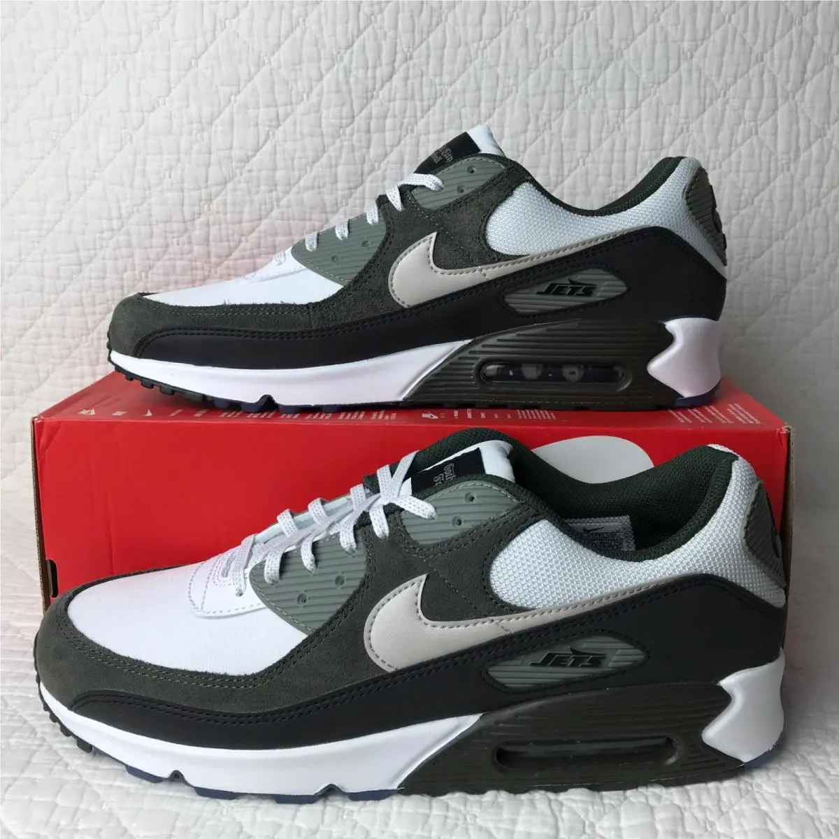 Nike shoes - Nike Air Max 90 Jets RIV - II7592-100 - White/Sport Green Black 0