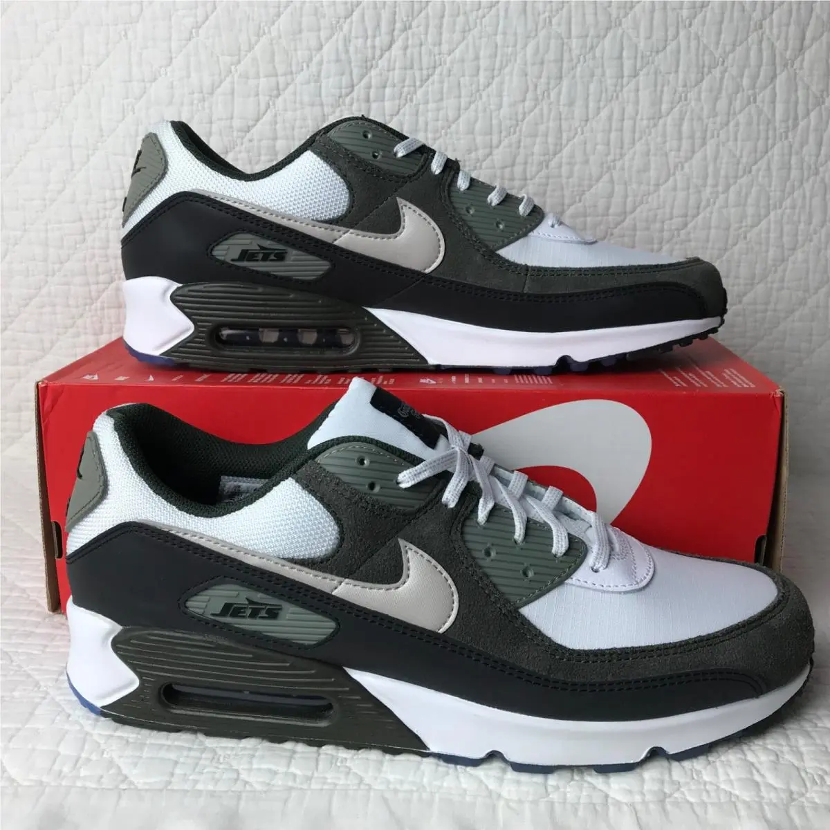 Nike shoes - Nike Air Max 90 Jets RIV - II7592-100 - White/Sport Green Black 1