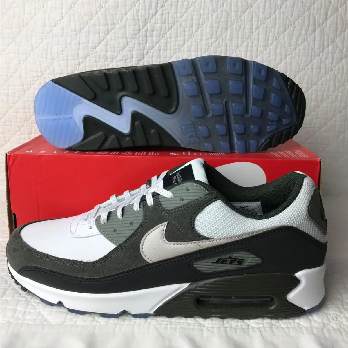 Nike shoes - Nike Air Max 90 Jets RIV - II7592-100 - White/Sport Green Black 2