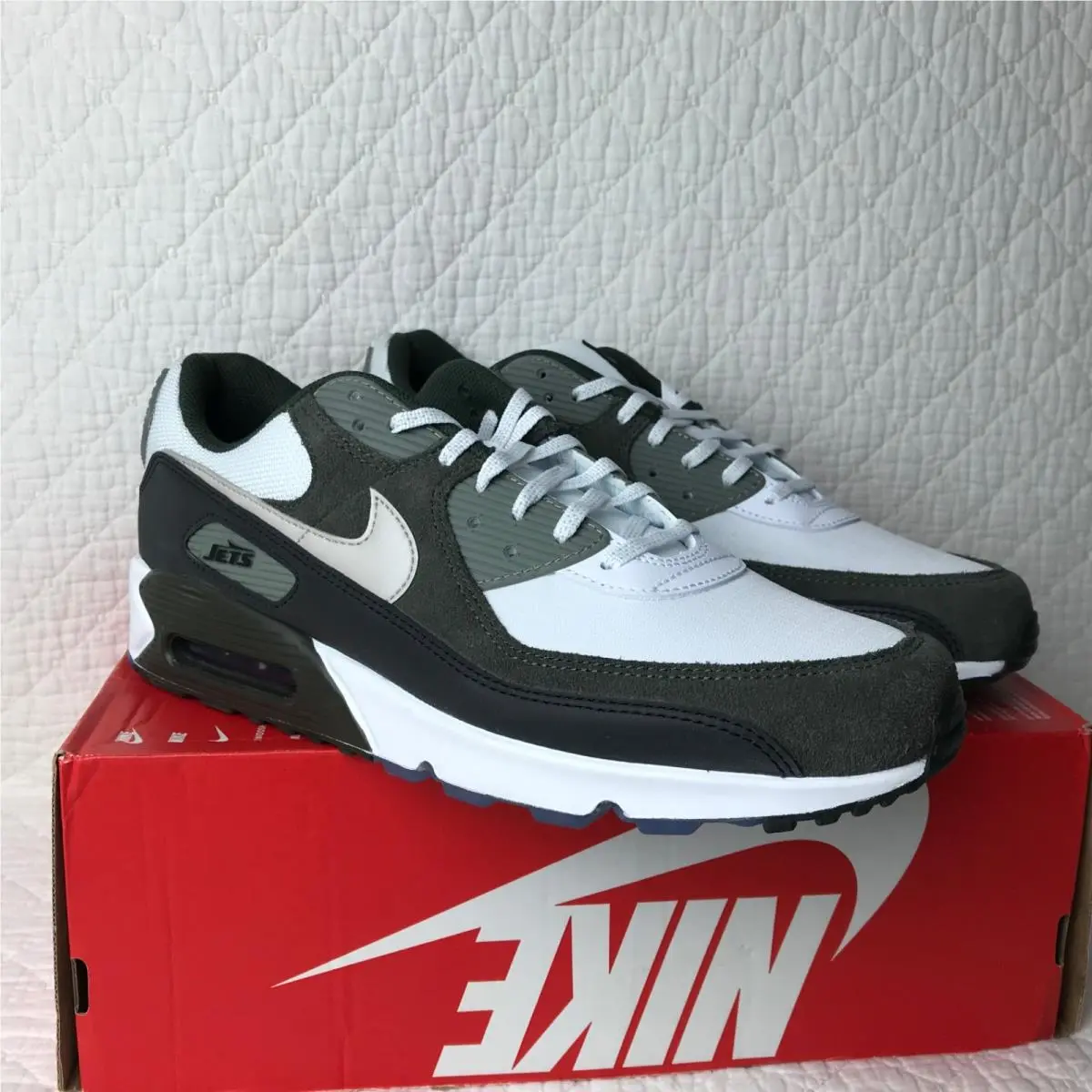 Nike shoes - Nike Air Max 90 Jets RIV - II7592-100 - White/Sport Green Black 7