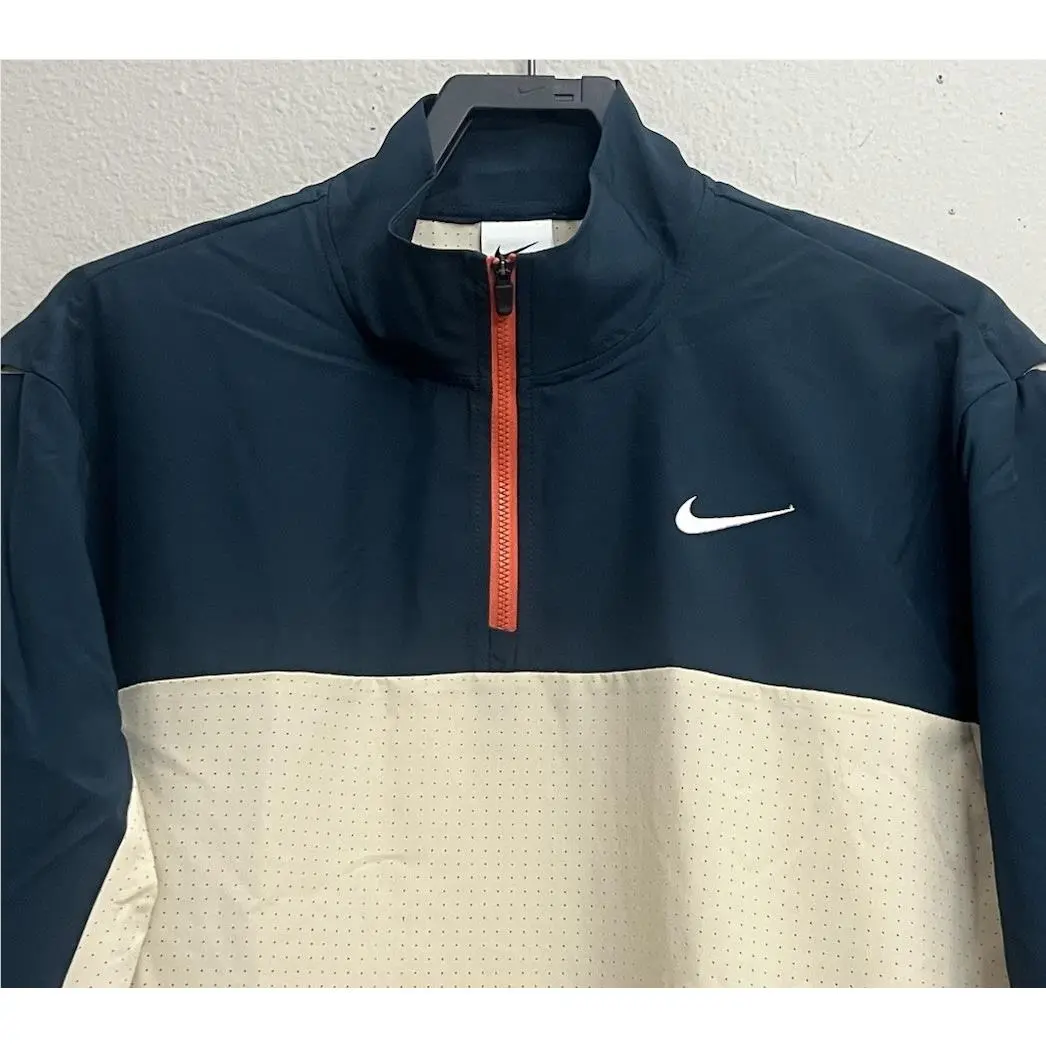Nike clothing - Nike Golf Club 1/2 Zip Golf Jacket - FQ1155-126 - Sand Drift (UPC: 197596166743) 0