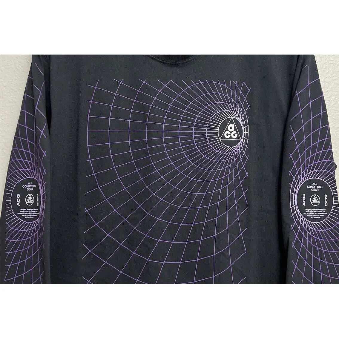 Nike clothing - Nike ACG Long Sleeve Shirt Top - FJ1133-010 - Black (UPC: 196968956203) 1