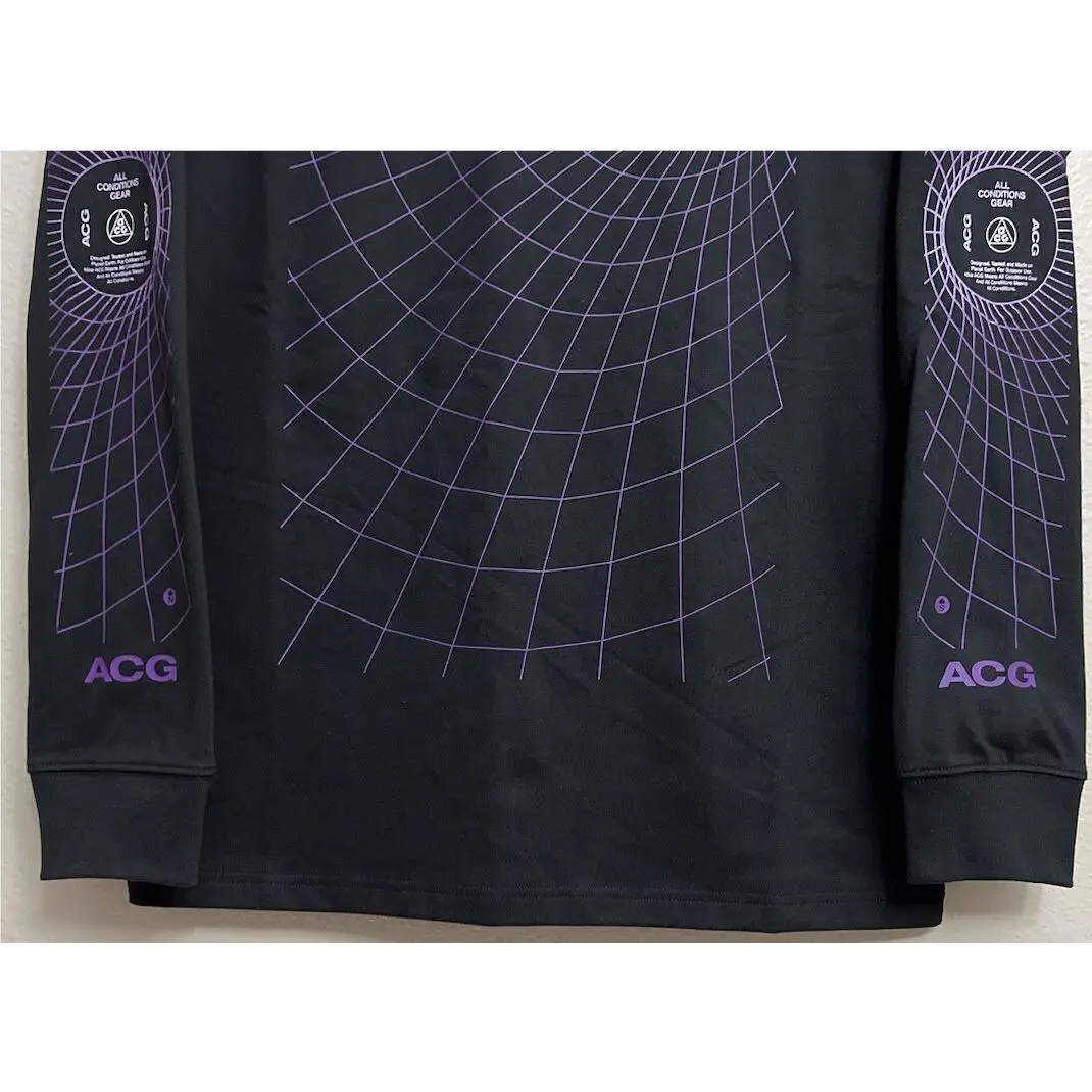 Nike clothing - Nike ACG Long Sleeve Shirt Top - FJ1133-010 - Black (UPC: 196968956203) 2