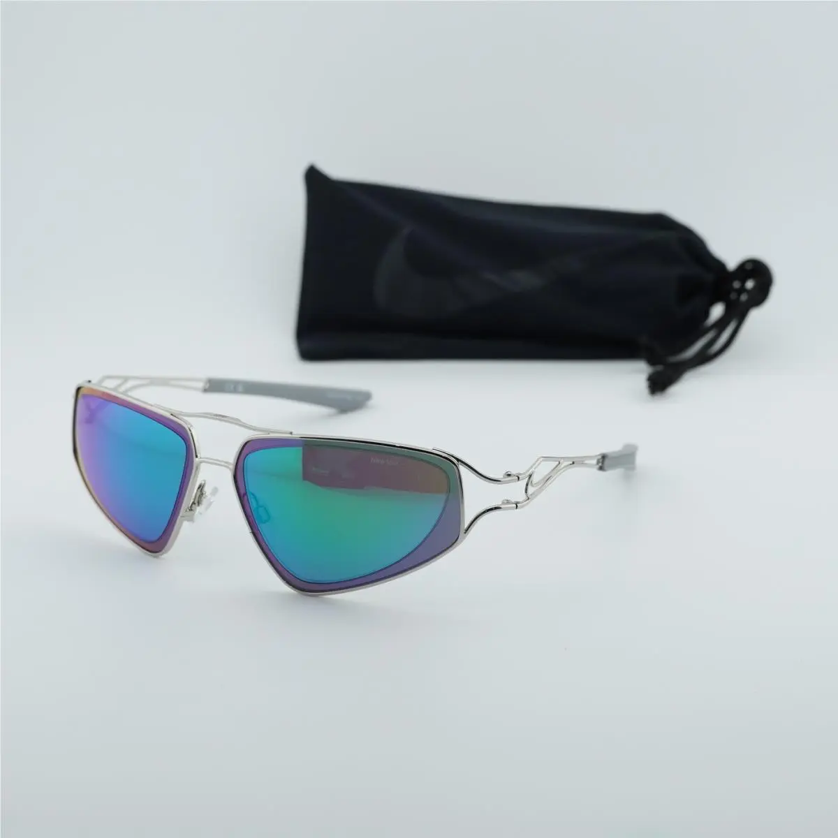 Nike Veil EV24048 043 Silver/green Mirror 63-13-135 Sunglasses