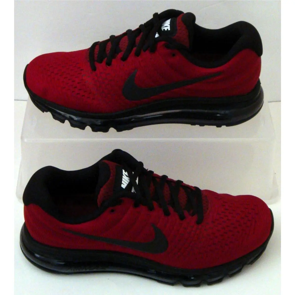 Nike Air Max 2017 Team Red Black Mens US Size 7.5 UK 6.5 Eur 40.5 849559 603 - Multicolor