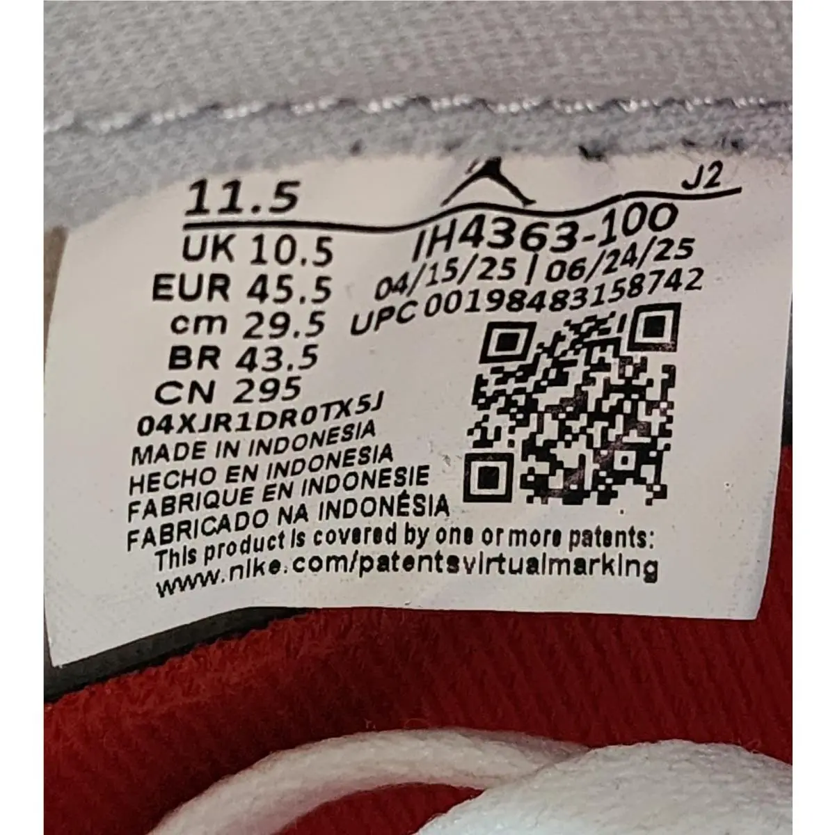 Nike shoes - Air Jordan 1 - Air - IH4363-100 - White 12