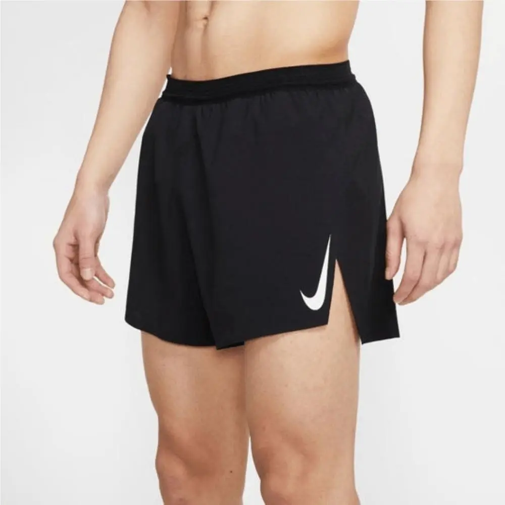 Nike Aeroswift 4 Dri-fit Adv Running Shorts Men`s Large Black White FN3352-010