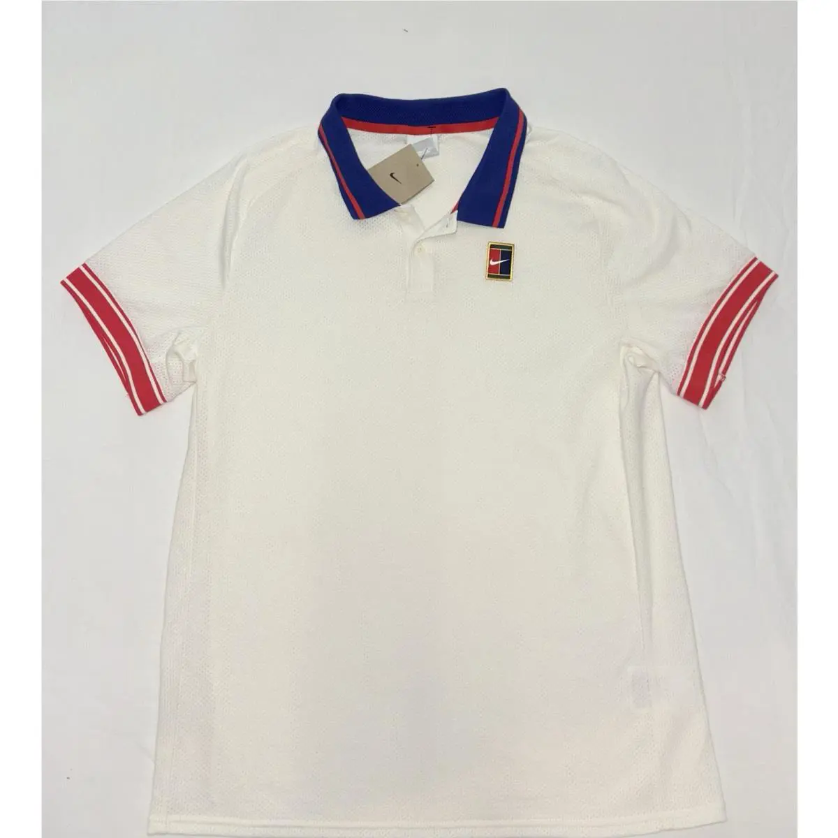 Nike clothing - Nike Court Heritage Tennis Polo - Pale Ivory / Light Crimson 0