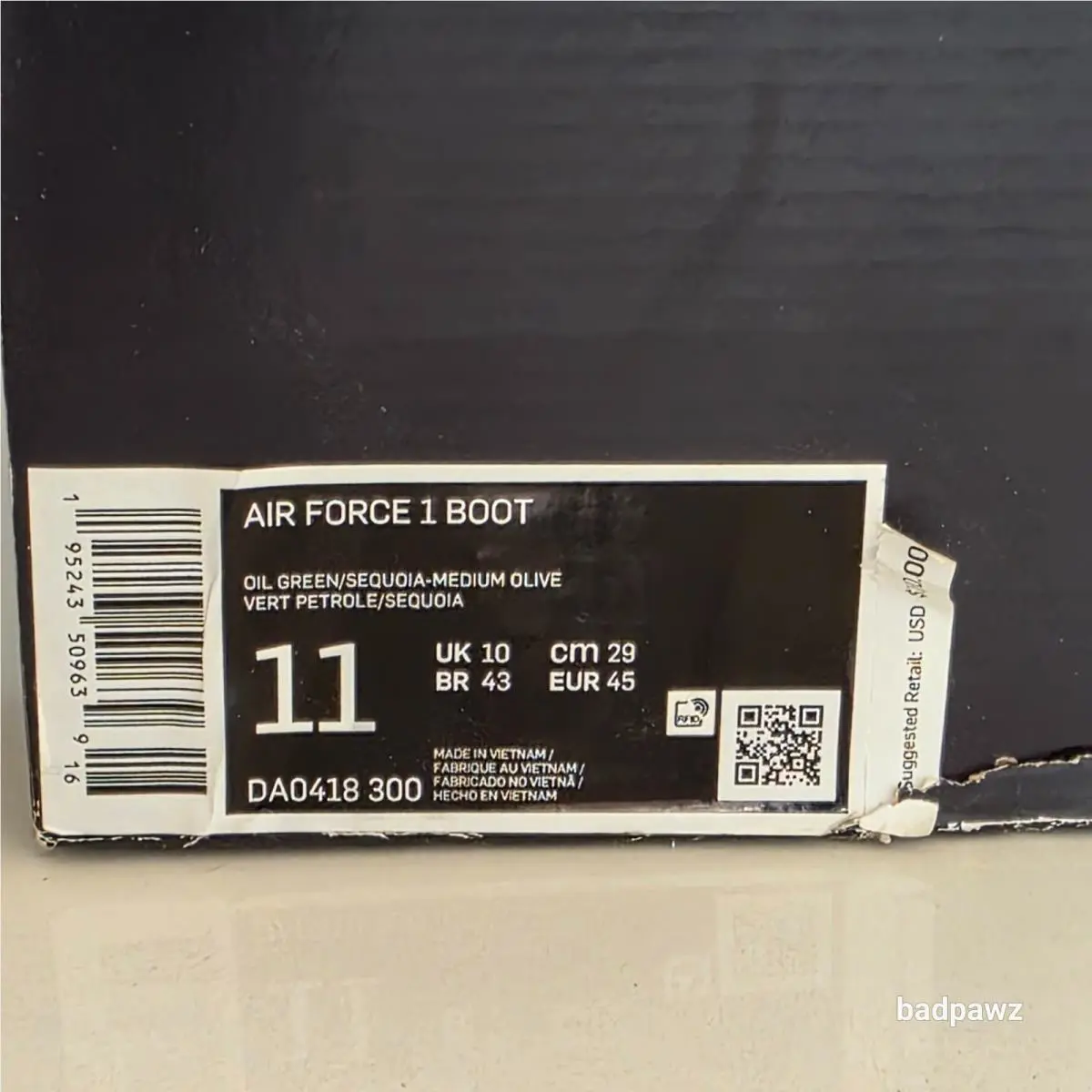 Nike shoes - Nike Air Force 1 - Air Force - DA0418-300 - Green 9