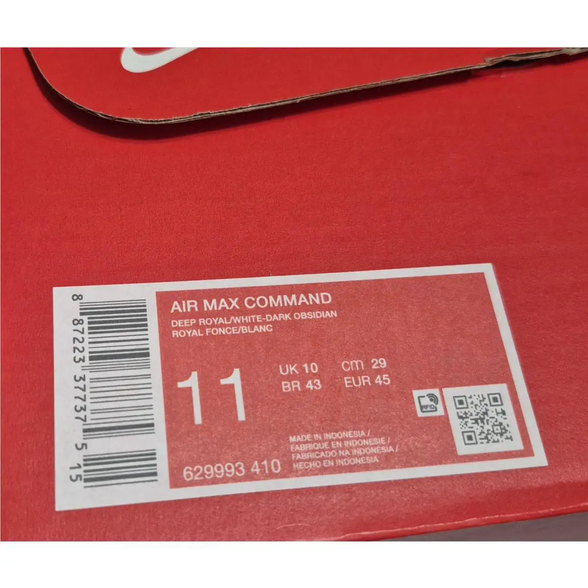 Nike shoes - Nike Air Max Command - Air Max Command - 629993-410 - Blue 7