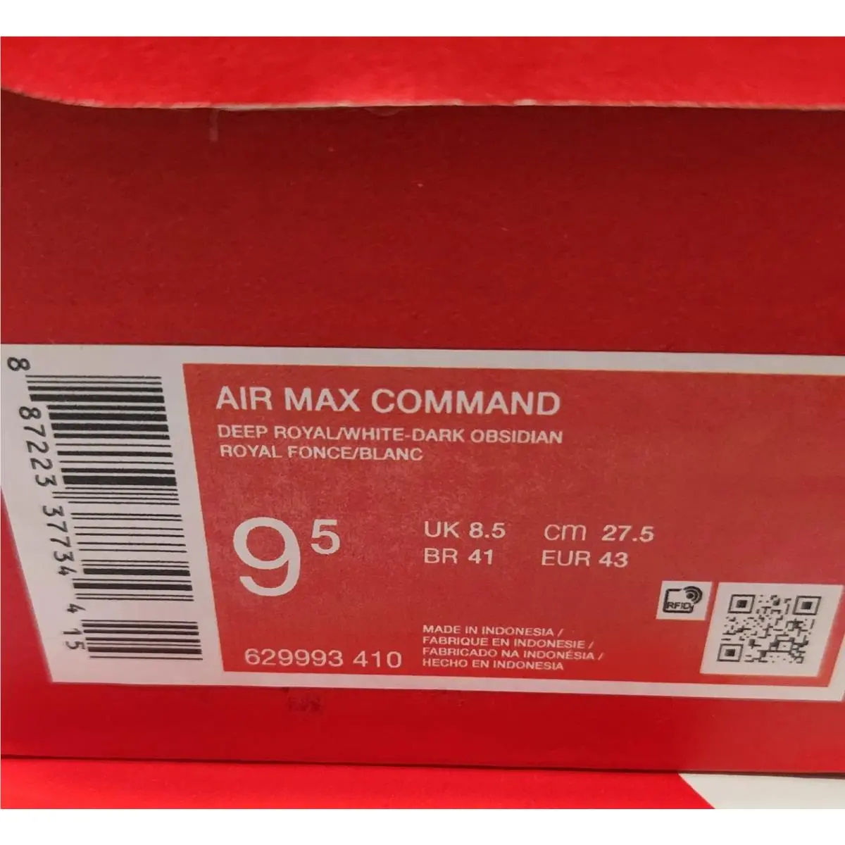 Nike shoes - Nike Air Max Command - Air Max Command - 629993-410 - Blue 7