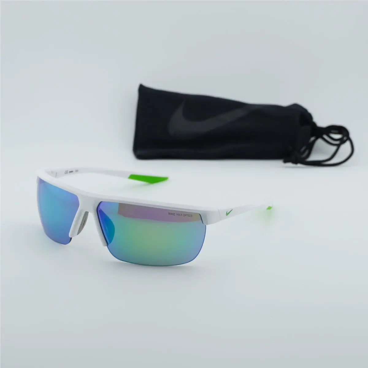 Tempest M CW4665 103 White/green Mirror 71-12-122 Sunglasses by Nike
