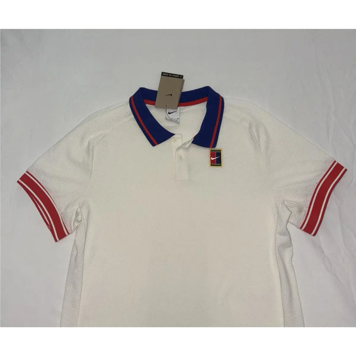 Nike clothing - Nike Court Heritage Tennis Polo - Pale Ivory / Light Crimson 2