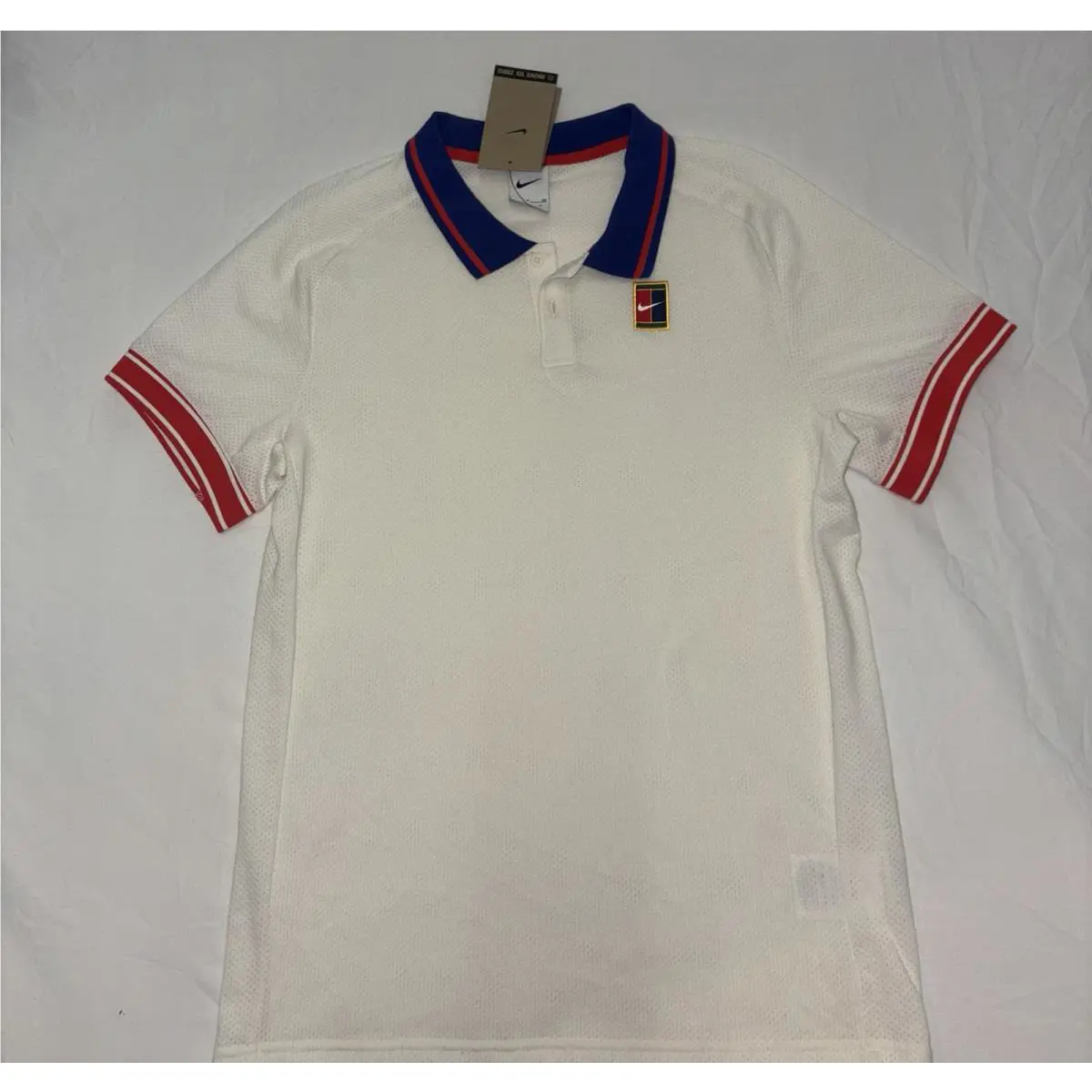 Nike clothing - Nike Court Heritage Tennis Polo - Pale Ivory / Light Crimson 1