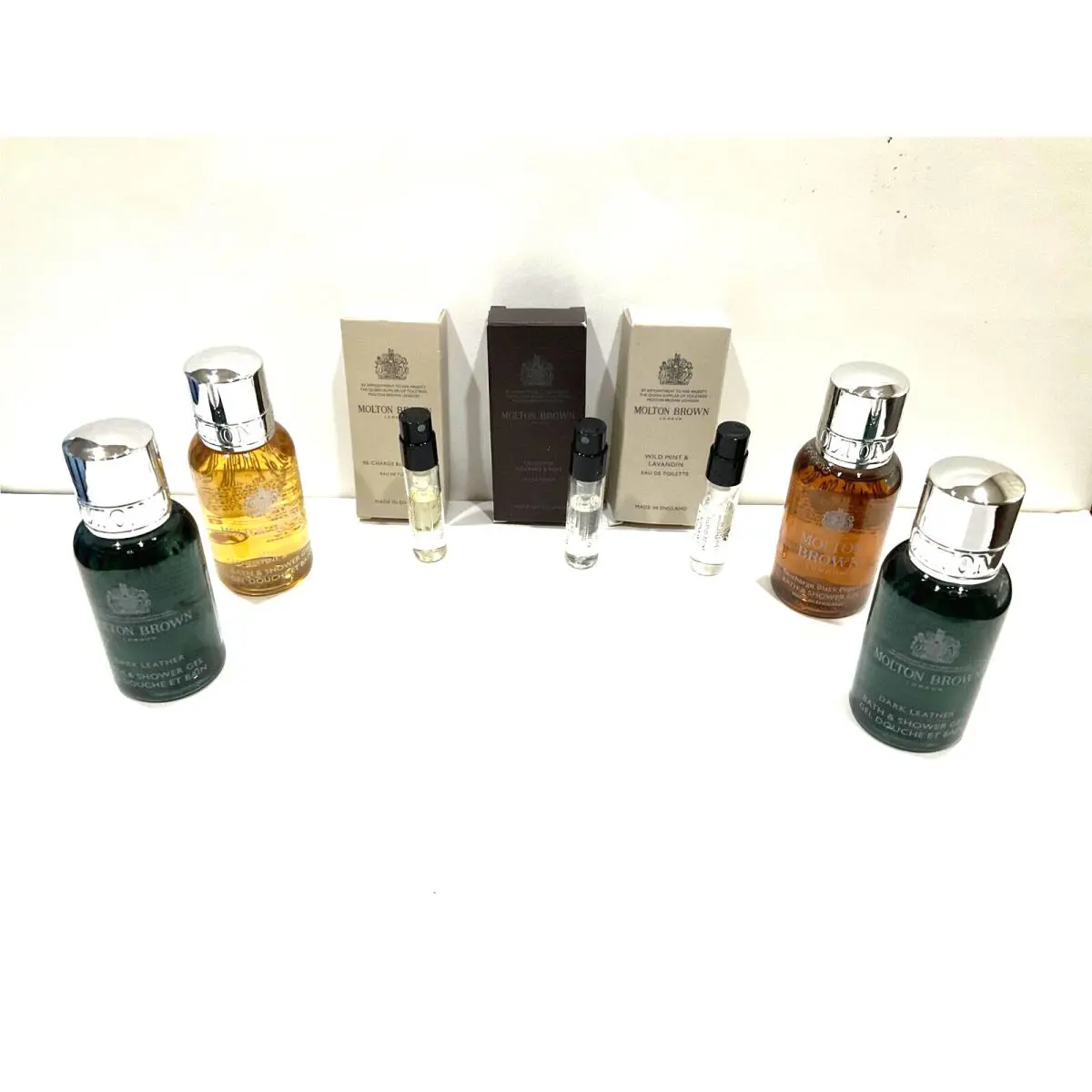 Lot of Molton Brown Perfume and Bath Shoer Gel Travel Miniatures Check List