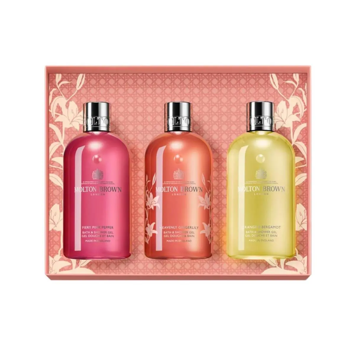 Molton Brown Floral Citrus Collection 3 Piece Bath Shower Gel Gift Set