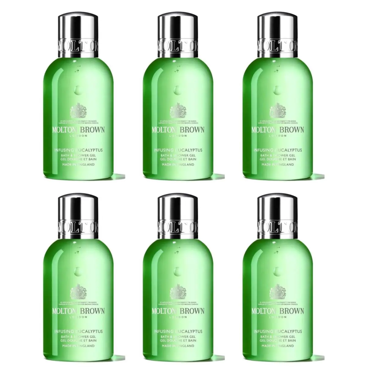 Molton Brown Eucalyptus Bath Shower Gel 3.3oz Set of 6
