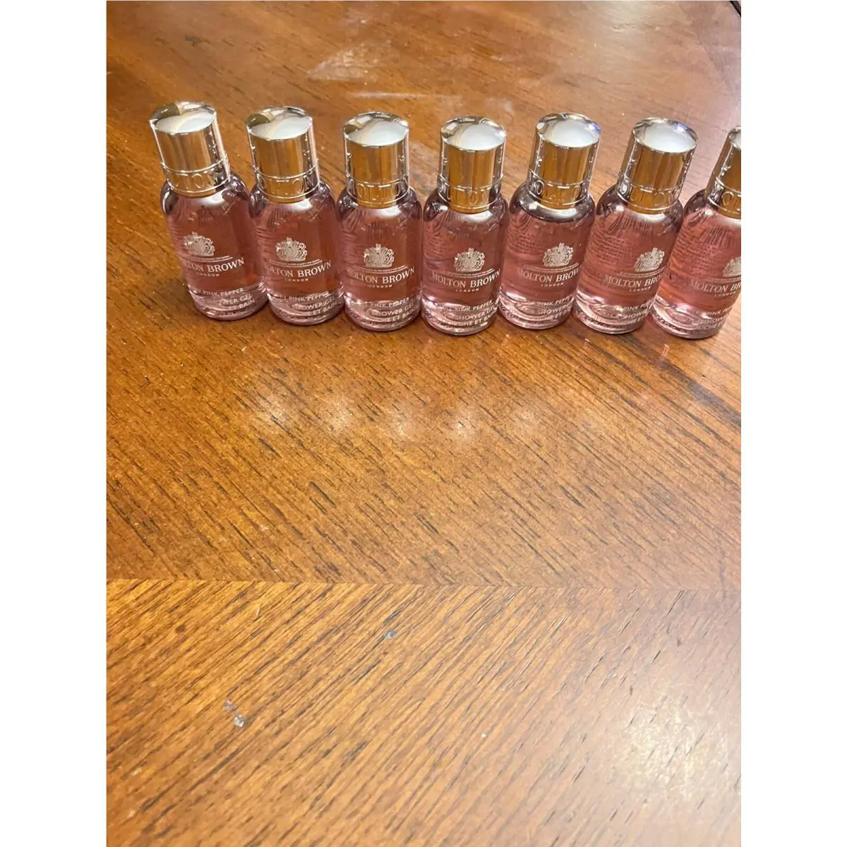 Lot OF 7 Molton Brown Fiery Pink Pepper Shower Body Gel 7 OZ 210ML Total