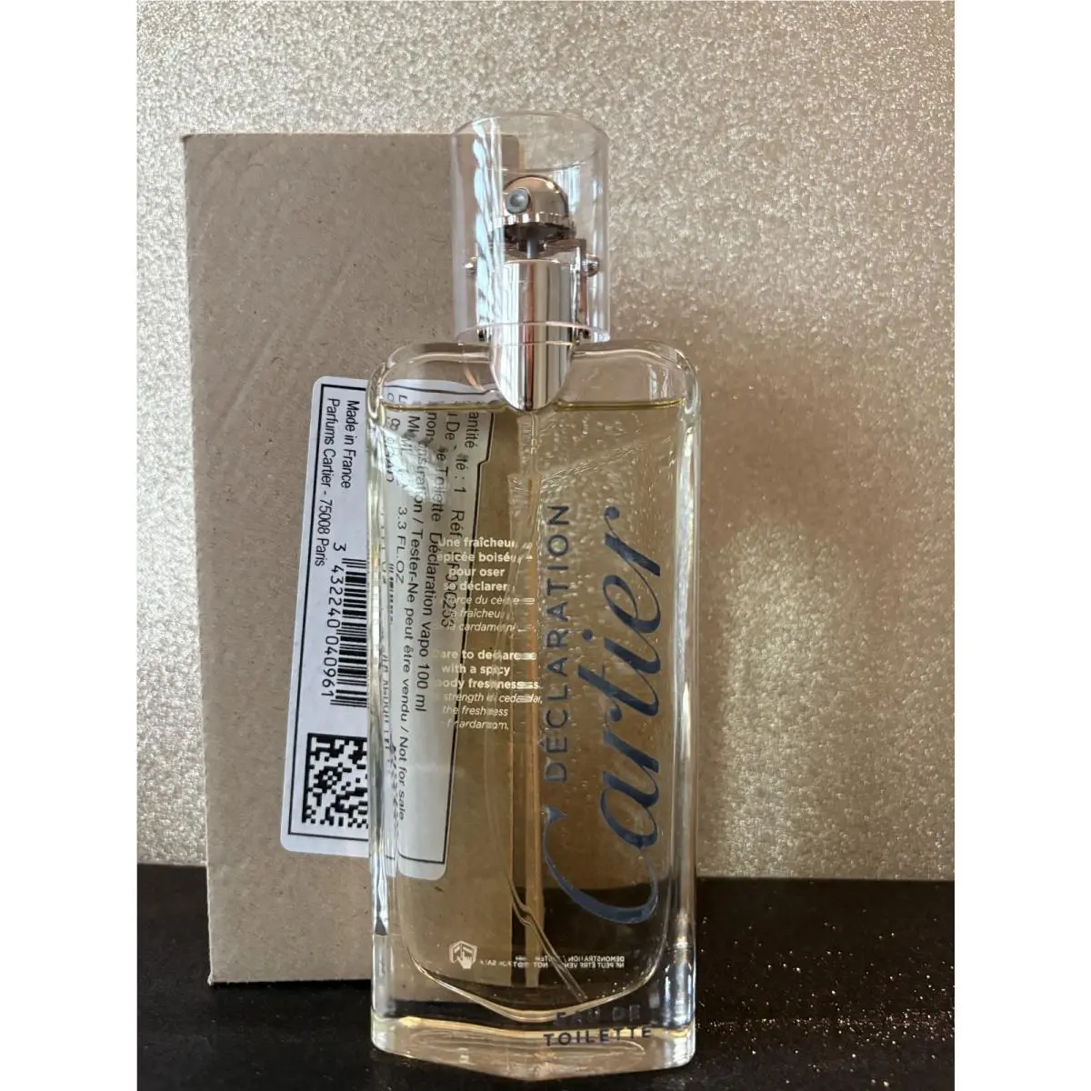 Cartier Declaration Eau DE Toilette 100ML Spray
